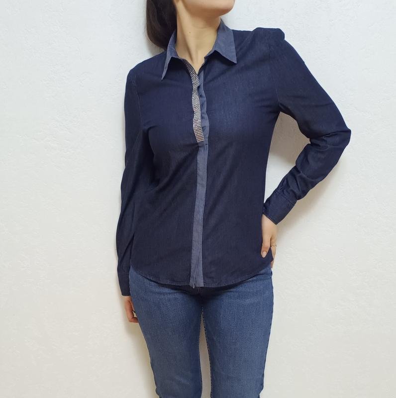 Women JOOP! Shirt Navy Cotton 36