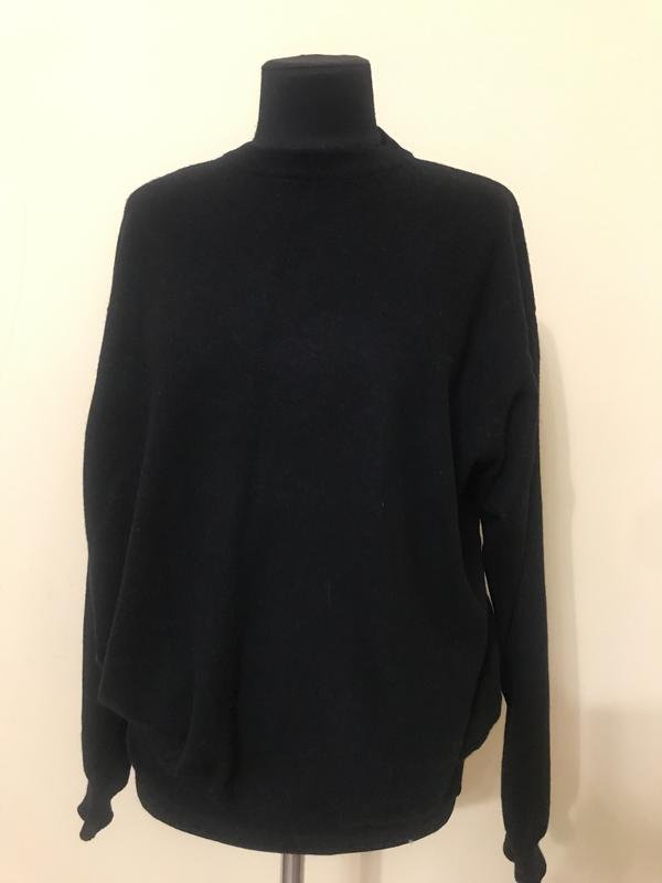 Femme Pull Noir Laine 52 / 5XL  / 60