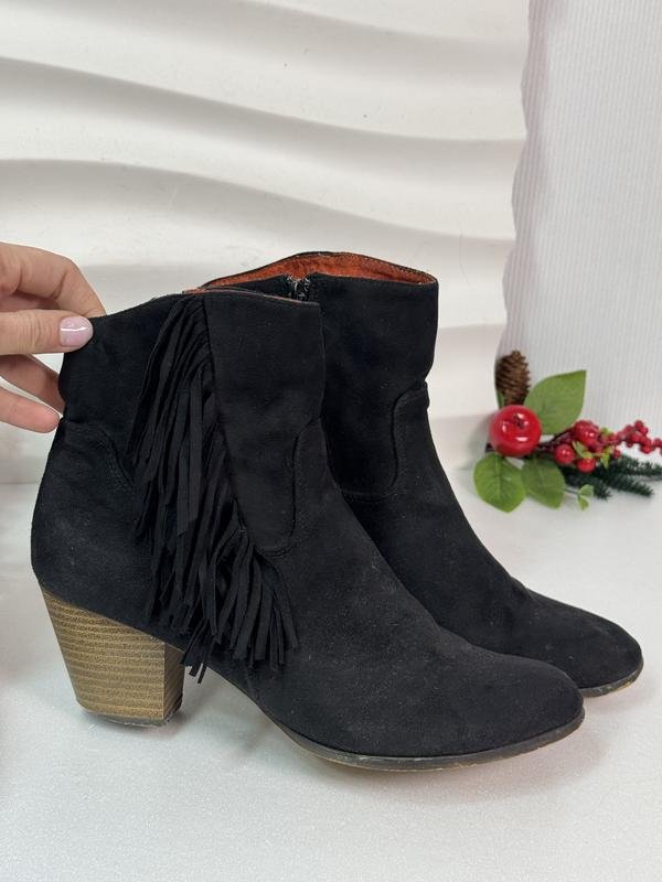 Женские Bata Сапоги Чёрные Замша 41