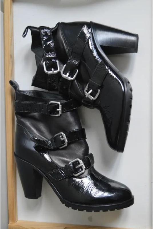 Donna Navyboot Stivali Nero Pelle 39.5
