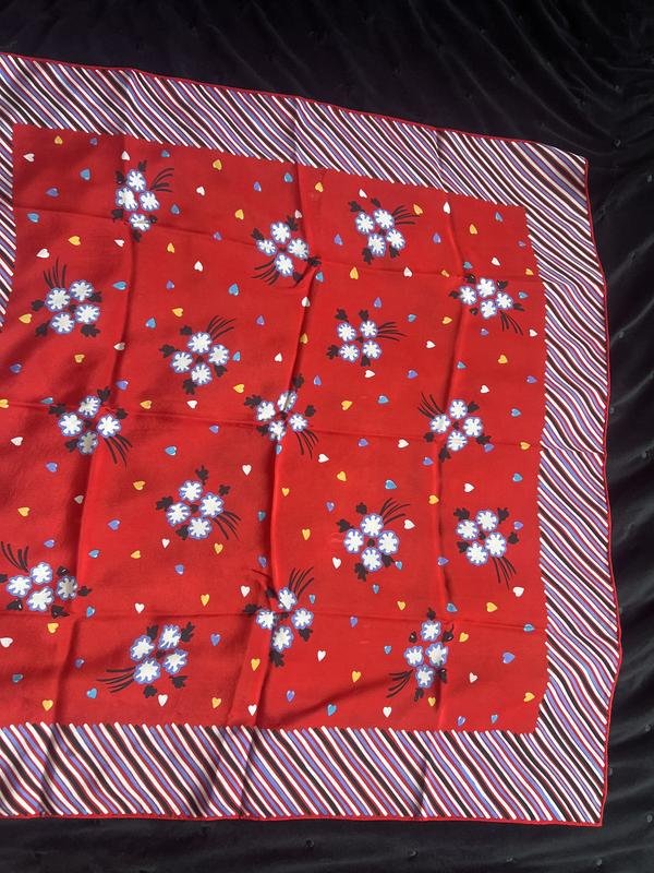 Givenchy Scarf Red Silk