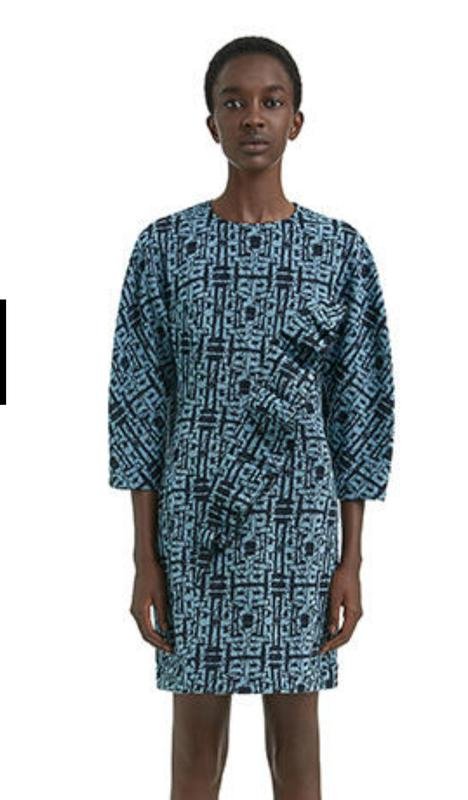Women Bimba y Lola Dress Blue Cotton 38 / M / 46