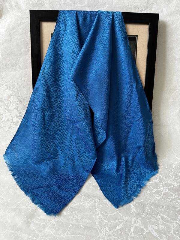 Femme DKNY Écharpe Bleu Soie