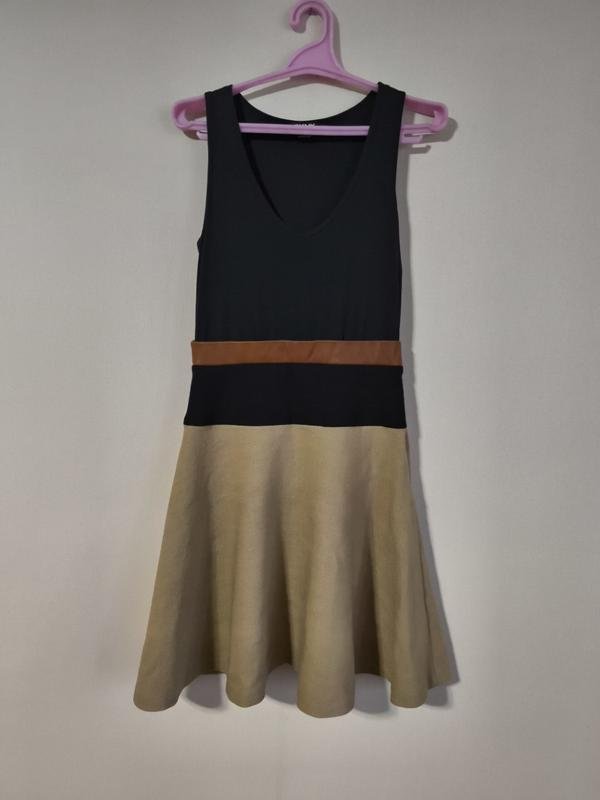 Women DKNY Dress Beige Cotton 36