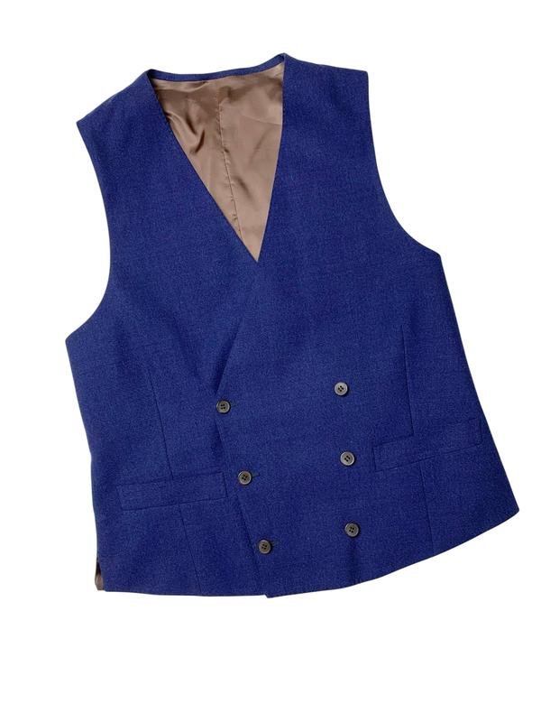 Homme Suitsupply Gilet Bleu Marine Laine 38 / M /