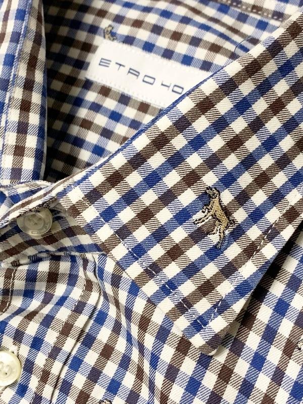 Мужской Etro Сорочка Разноцветный Хлопок 38 / M /