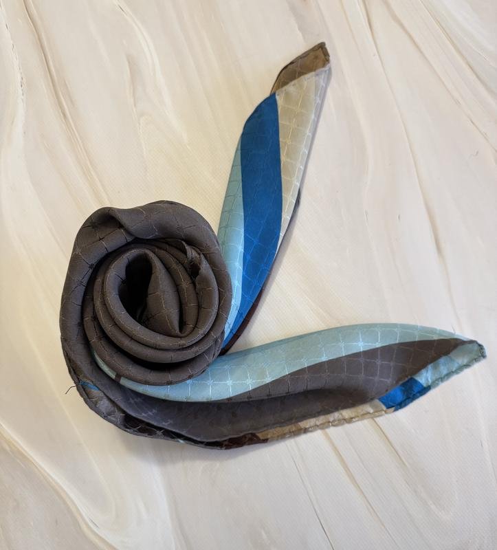 Women Balenciaga Scarf Brown Silk