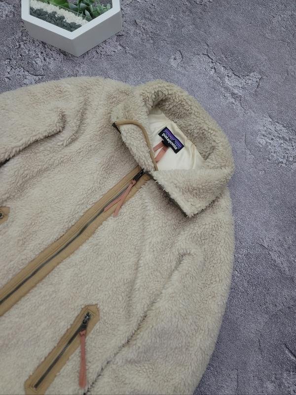 Women Patagonia Jacket White Fleece S