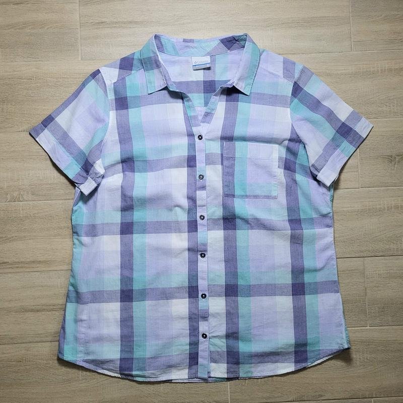 Damen Columbia Hemd Mehrfarbig Baumwolle 42 / XL /