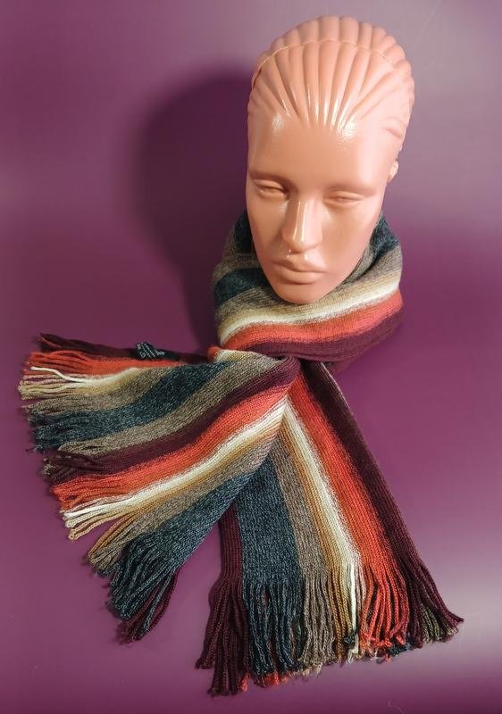 Men Navyboot Scarf Multicolor Acrylic