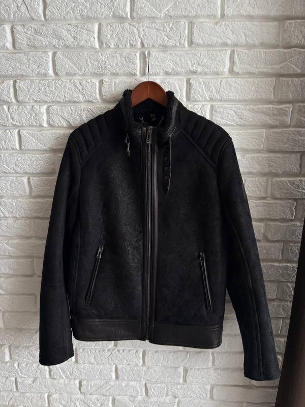 Мужская Belstaff Дублёнка Чёрный 38 / M / 46