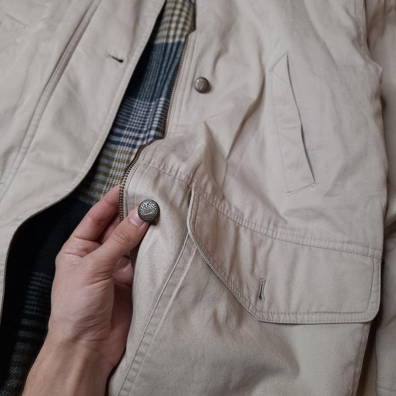 Herren Carhartt Jacke Beige Baumwolle 40 /L / 48