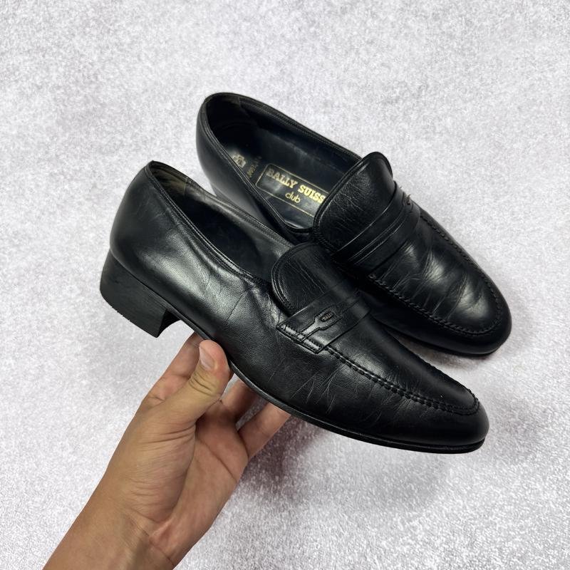 Homme Bally Talons Noir Cuir 42