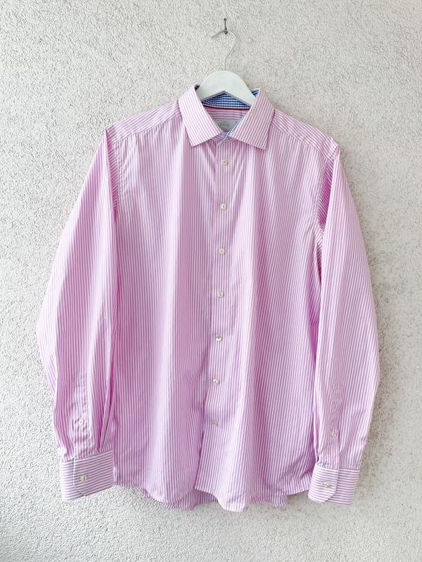 Мужская Eton Рубашка Белая Хлопок 40 /L / 48