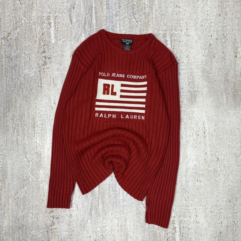 Women Polo Jeans Sweater Red 38 / M / 46
