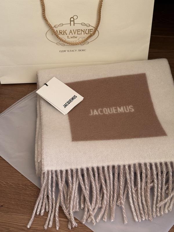 Écharpe Jacquemus Beige Laine