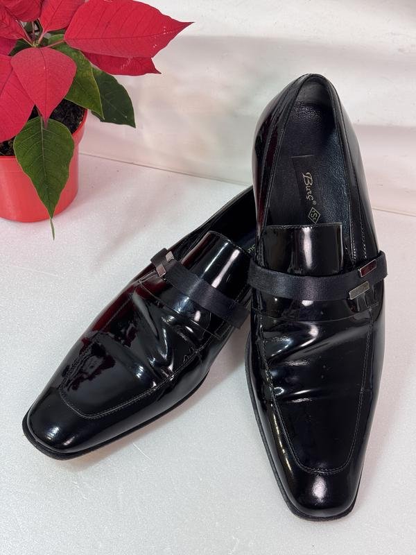 Мужской Burst Туфли Чёрный Лак 41