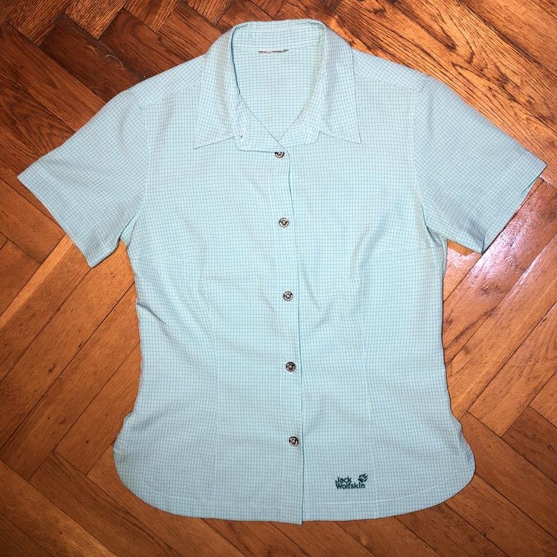 Femme Jack Wolfskin Chemise Turquoise Viscose 36 /