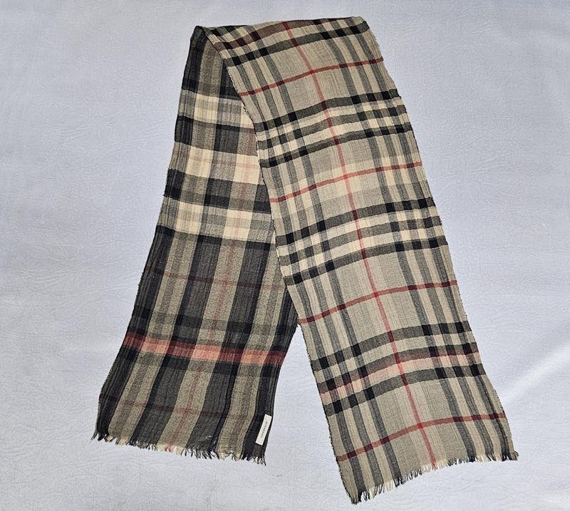 Unisex Burberry Sciarpa Multicolore Cotone
