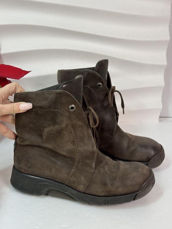 Women Bumper Boots Brown Leather 41