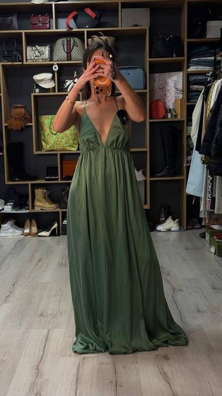 Donna ZIMMERMANN Abito Verde Setà 34 / XS / 42