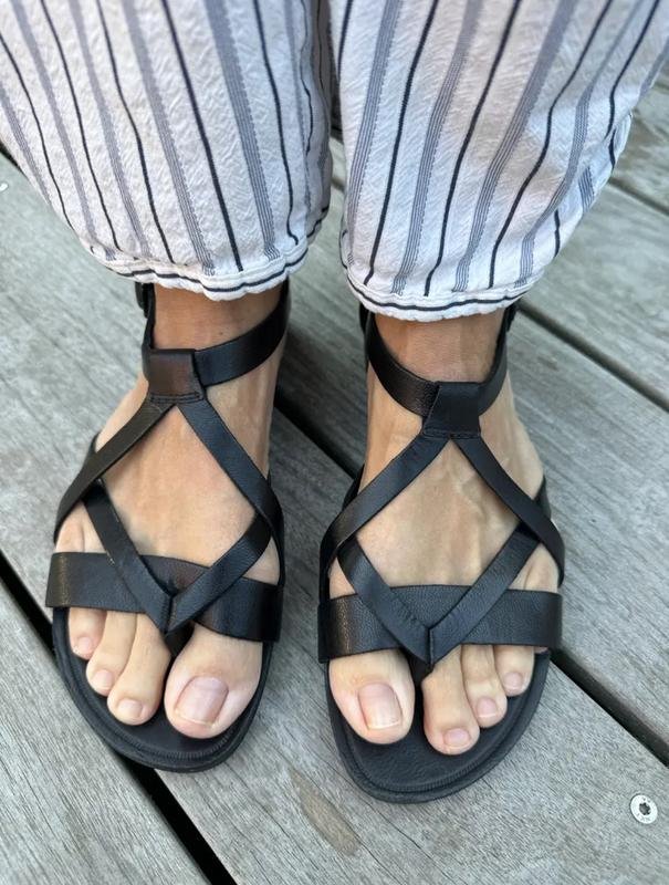 Женские Franco Fortini Сандалии Чёрные Кожа 41