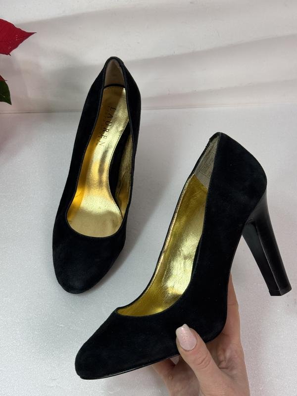 Women Lauren Ralph Lauren Heels Black Suede 38