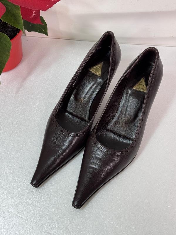 Women Artenza Heels Brown Leather 36