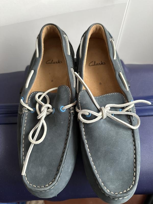 Herren Clarks Absätze Marineblau 42.5