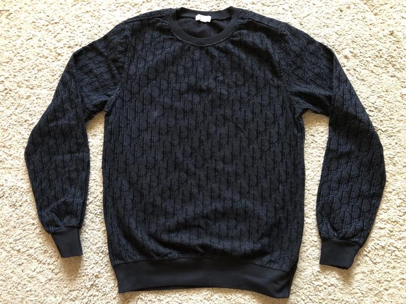 Women Christian Dior Sweater Navy Cotton 36 / S /