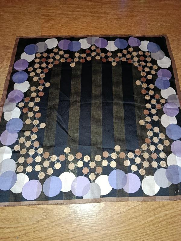 Celine Sciarpa Nera Cotone