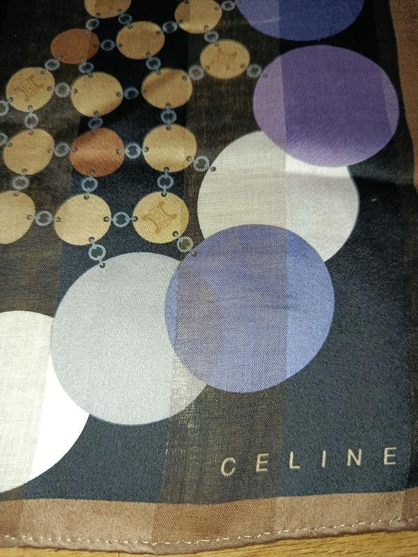 Celine Écharpe Noire Coton