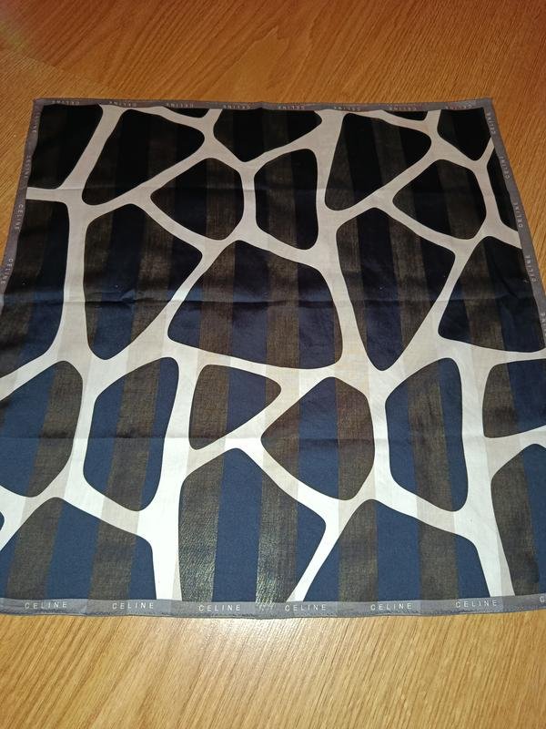 Celine Sciarpa Nera Cotone