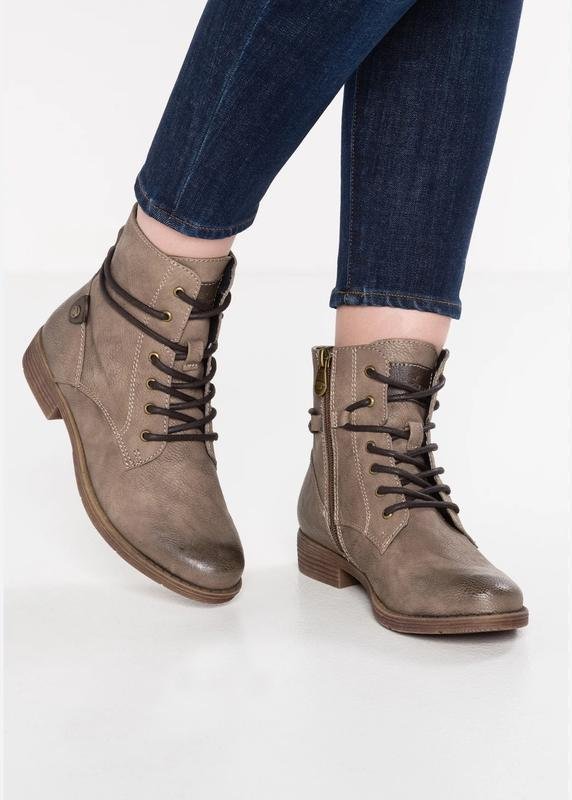 Damen Tom Tailor Stiefel Braun Leder 38