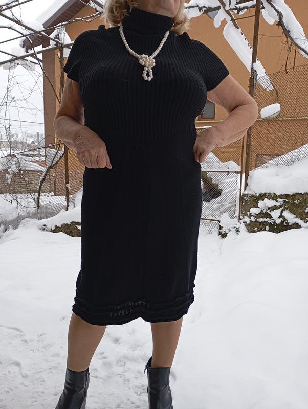 Donna Simone Vignoli Abito Nero Angora 40 / L / 48