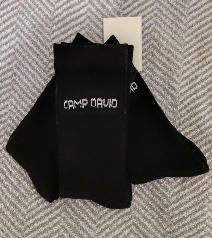 Men Camp David Socks Black Cotton 40