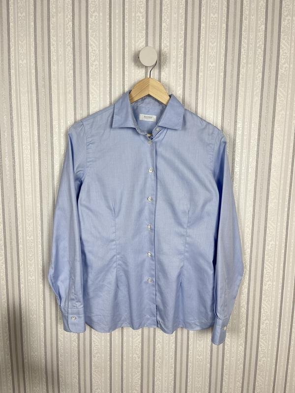 Женская Barba Napoli Рубашка Голубая Хлопок 40 / L