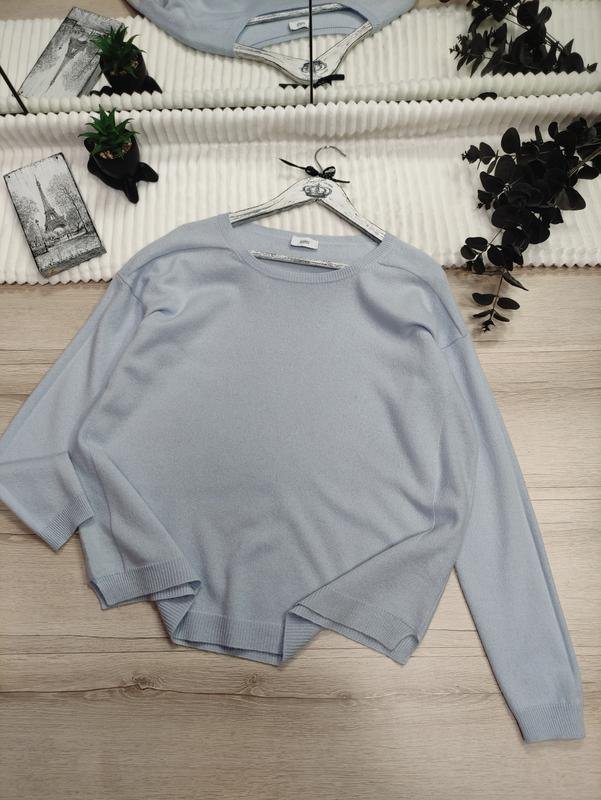 Women Closed Sweater Blue Wool S