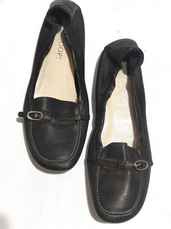 Женские JOOP! Балетки Чёрный Кожа 38