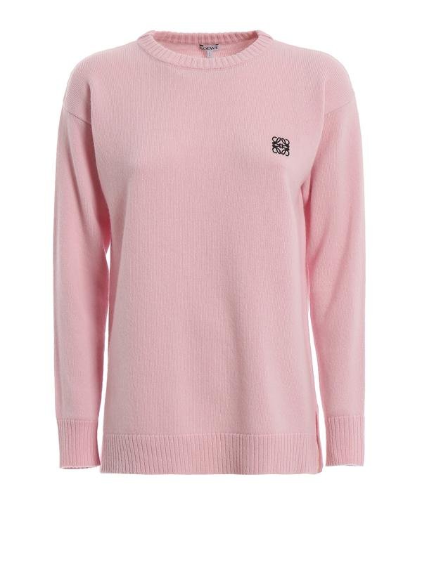 Женский Loewe Свитер Розовый Шерсть 38