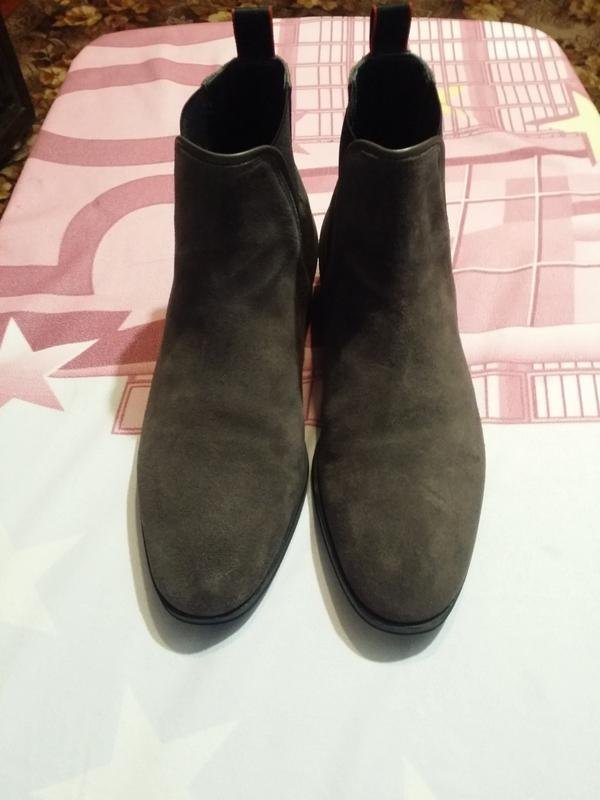 Men Hugo Boss Boots Grey Suede 41