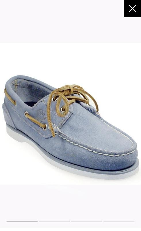 Women Timberland Loafers Blue Suede 37