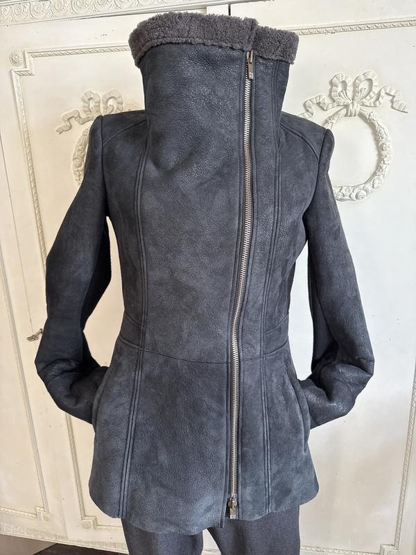 Женский BOSS Orange Пальто Серый Хутро 36 / S / 44