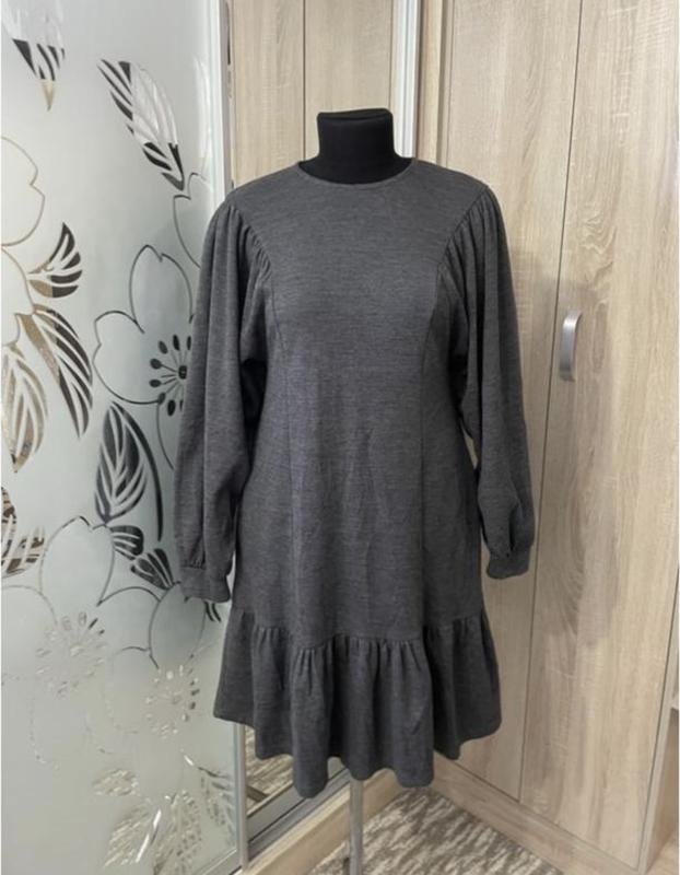 Женский Gestuz Платье Серый Шерсть 38