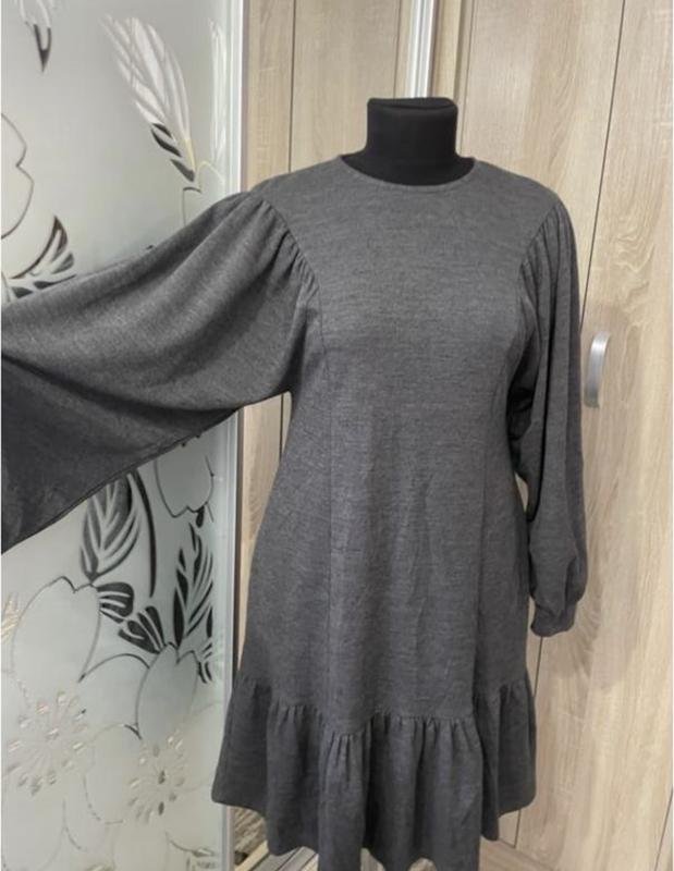 Женский Gestuz Платье Серый Шерсть 38