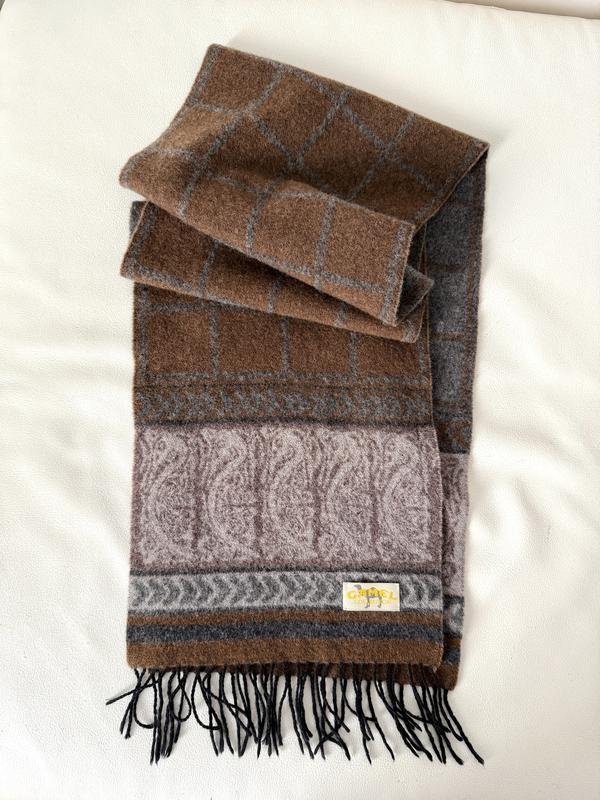 Unisex Camel Active Schal Grau Wolle