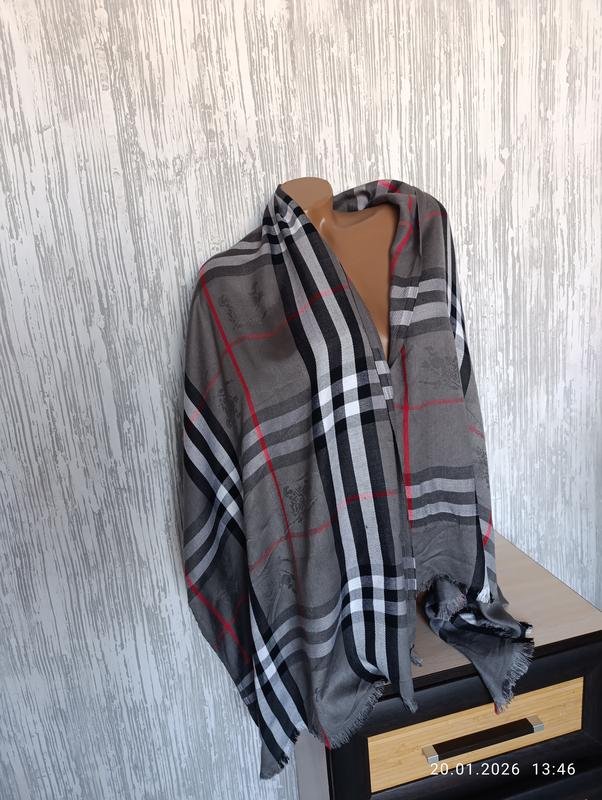Unisex Burberry Sciarpa Grigia Cashmere