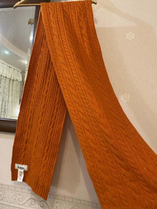 Damen Boden Schal Orange Wolle