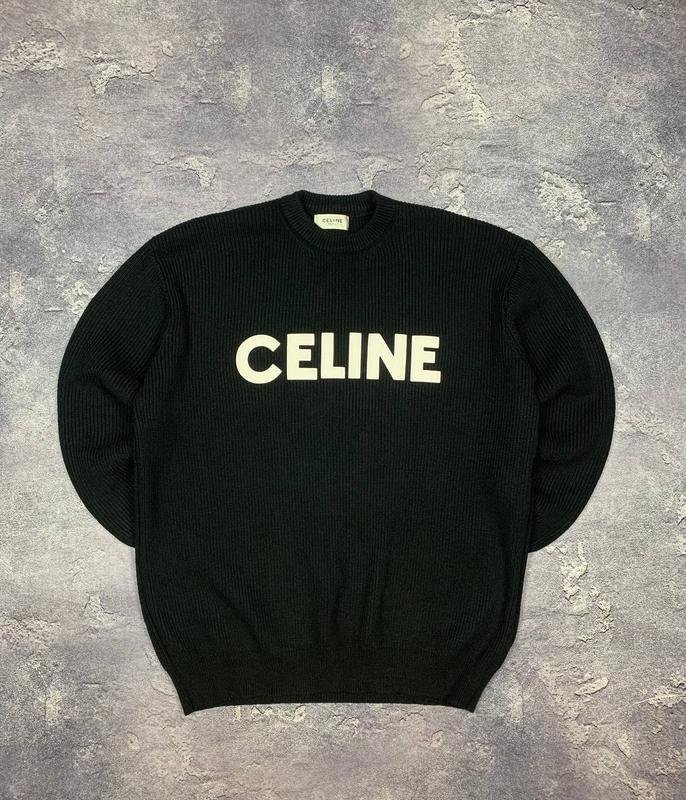 Men Celine Sweater Black Cotton 40 /L / 48