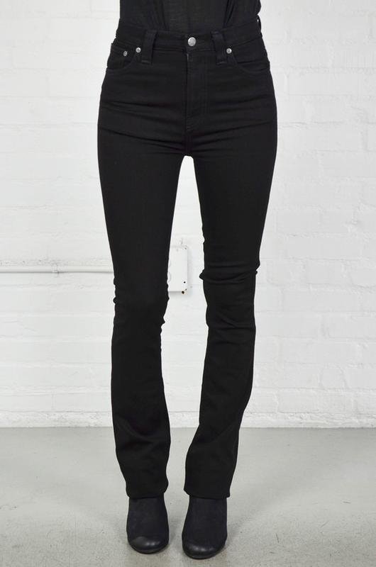 Damen Nudie Jeans Jeans Schwarz Denim 30 / L